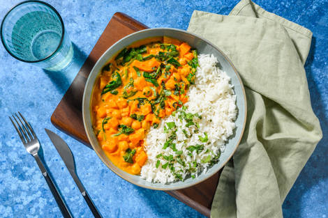 Curry indien de pois chiches & patate douce