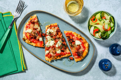 Pizza naan Diavola au chorizo & ricotta