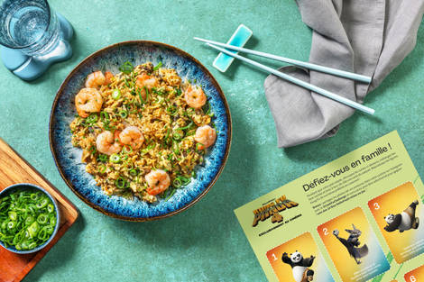 Riz sauté éclair de Zhen aux crevettes & soja