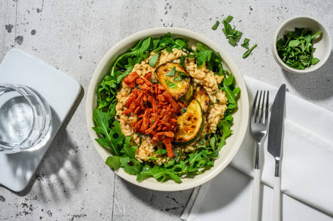 Risotto courgette & lardons végétaux
