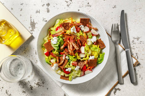 Salade bretonne lardons & chips de galette
