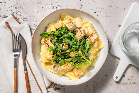 Chicken Breast & Spinach and Ricotta Ravioli