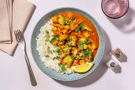 Thai Erdnuss-Curry mit Chili-Tofu