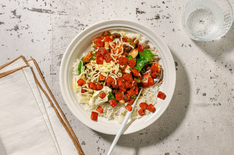 Speedy Chorizo Beany Stew