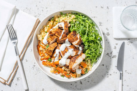 Herby Chicken Thighs and Chermoula Couscous