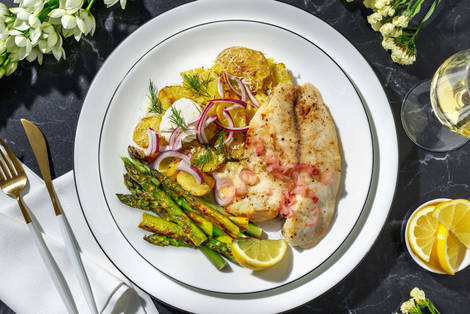 Stegt dorade og citronsauce