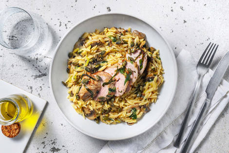 Filet mignon de porc et estragon croustillant