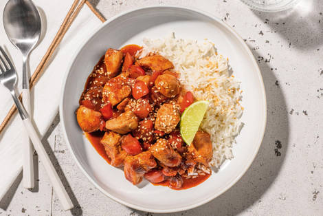 Sweet and Sticky Korean Style Chicken Stir-Fry