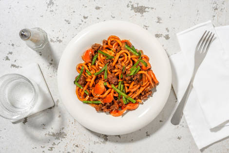 Hoisin Beef Udon Stir-Fry