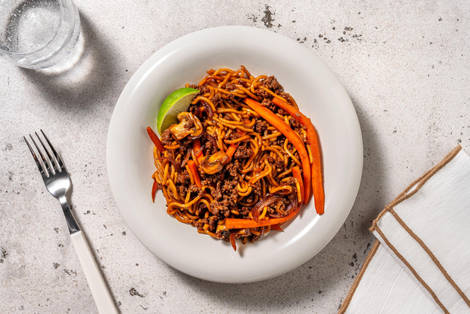 Fragrant Beef Noodle Stir-Fry