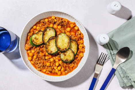 Tagine Inspired Harissa Lamb and Chickpeas