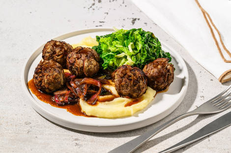 Baked Beef and Apple Meatballs