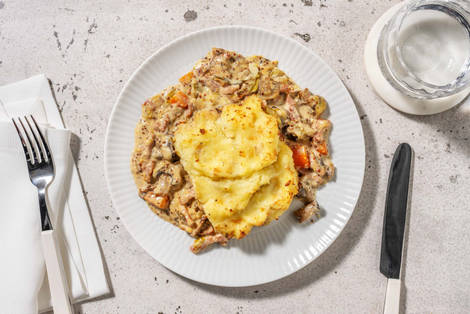 Banging Bacon, Mustard and Mushroom Pie