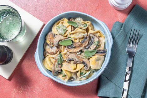 Krämig dragon-tortelloni