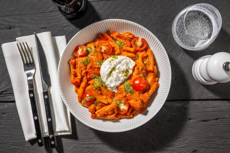 Casarecce al pomodoro & burrata cremosa