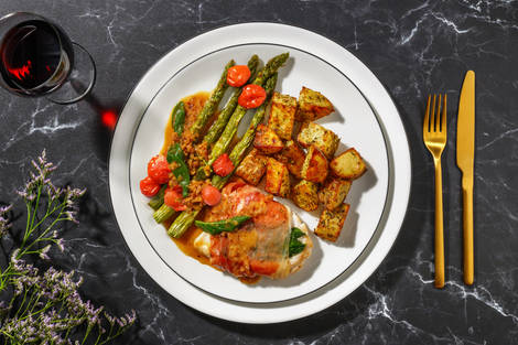 Serrano Ham Wrapped Chicken Saltimbocca