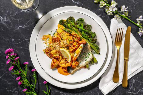 Sea Bass in Creamy Chorizo Sauce