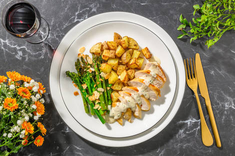 Seared Chicken in Creamy Chive Sauce