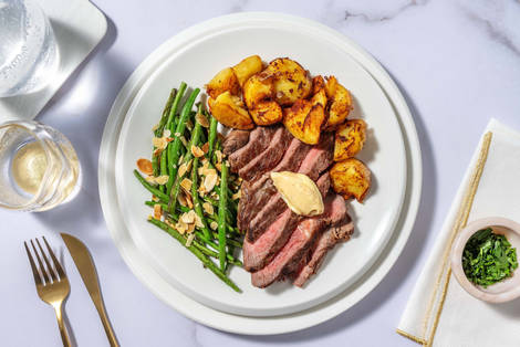 Lamb Steak and Garlic Butter