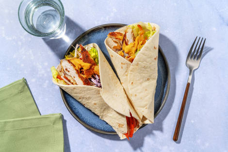 Wraps de poulet croustillant, ketchup à la mangue