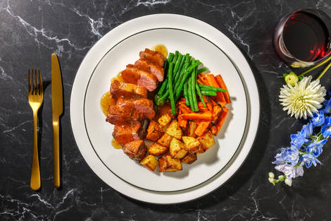 Roasted Duck Breast and Fig Sauce