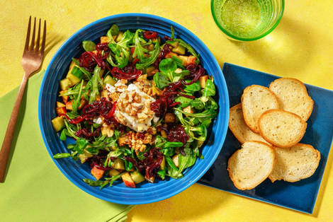 Salade de chèvre chaud et crostini