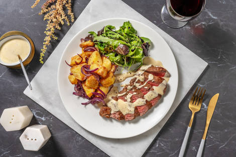 21 Day Aged Sirloin Steak and Peppercorn Sauce