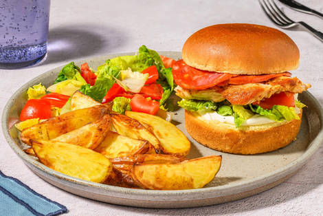 Honey Lime Glazed Peri Peri Chicken and Chorizo Burger