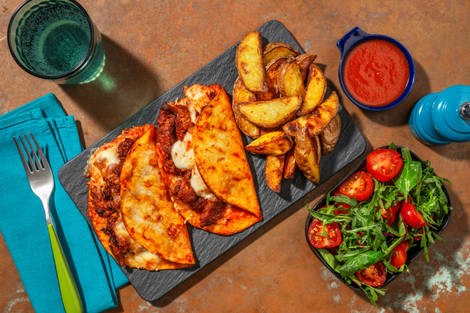 Veggie Birria Style Cheesy Tacos