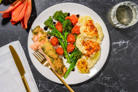 Easy Parmesan Crusted Pesto Salmon