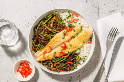 Pla Pad Krapow: Thai Basilikum Fischfilet