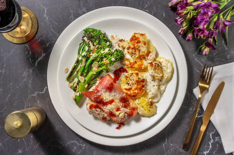 Easy Serrano and Parmesan Topped Chicken Breast