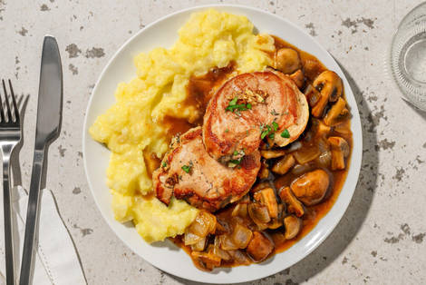 Paprika-Schweinefilet mit Kohlrabi-Kartoffel-Stampf