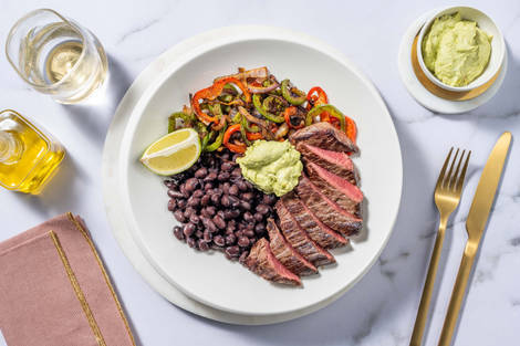 Tex-Mex Fajita-Pfanne mit Rinderhüftsteak