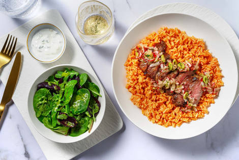 Mexikanische Bowl mit Steak