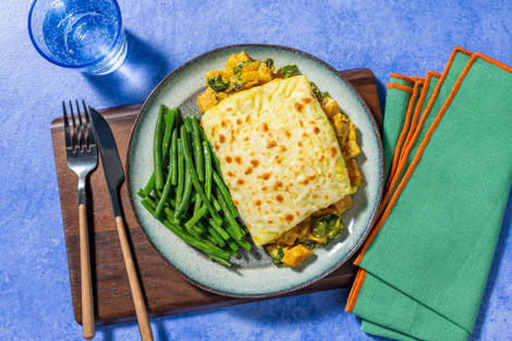 Creamy Roasted Butternut Korma Pie