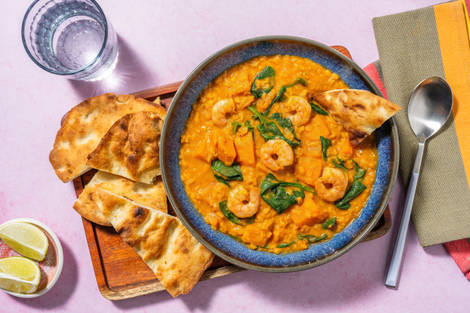 Warming Prawn and Sweet Potato Coconut Dal