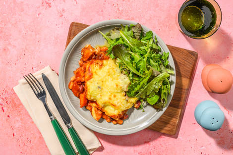 Smoky Cheesy Chorizo and Mixed Bean Pie 