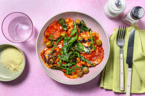 Parmigiano and Parma Ham Pasta Puttanesca