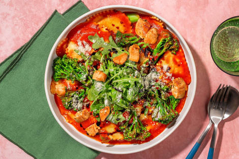 Chicken, Parmigiano and Parma Ham Pasta Arrabbiata