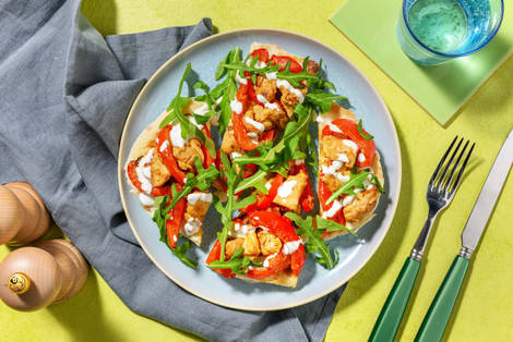 Harissa Chicken Naans