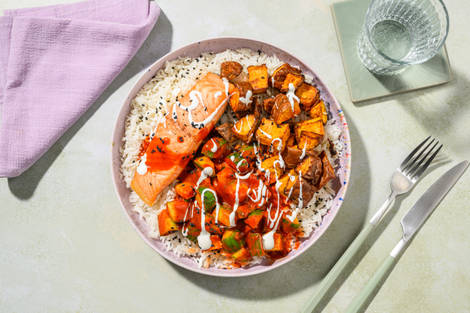 Gochujang Salmon Poke Bowl