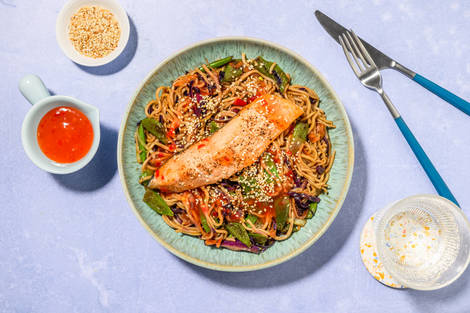 Sweet Chilli Salmon Noodle Bowl