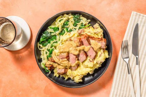 Steak et purée de pommes de terre