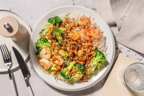 Garnalen in gember-limoendressing