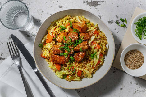 Varkenshaaspuntjes in pittige bulgogisaus