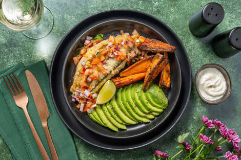 Krokante zeebaars op z'n Mexicaans