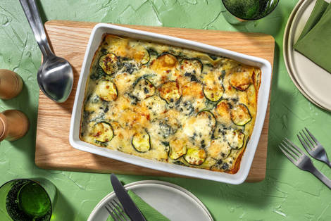 Romige driekazenlasagne met courgette