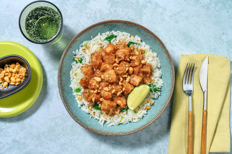 Cerdo al estilo asiático en salsa teriyaki