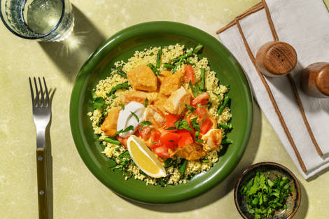 Korma and Mango Chutney Glazed Double Chicken